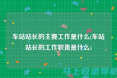 站长职责分析：乡镇统计站站长属于哪个职级层次？